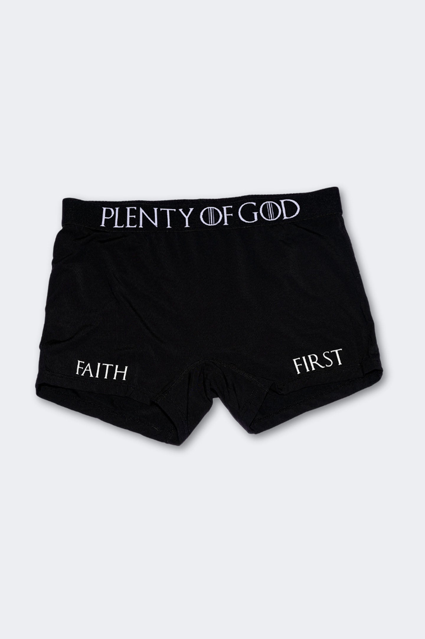 Plenty of God Womens Black Briefs
